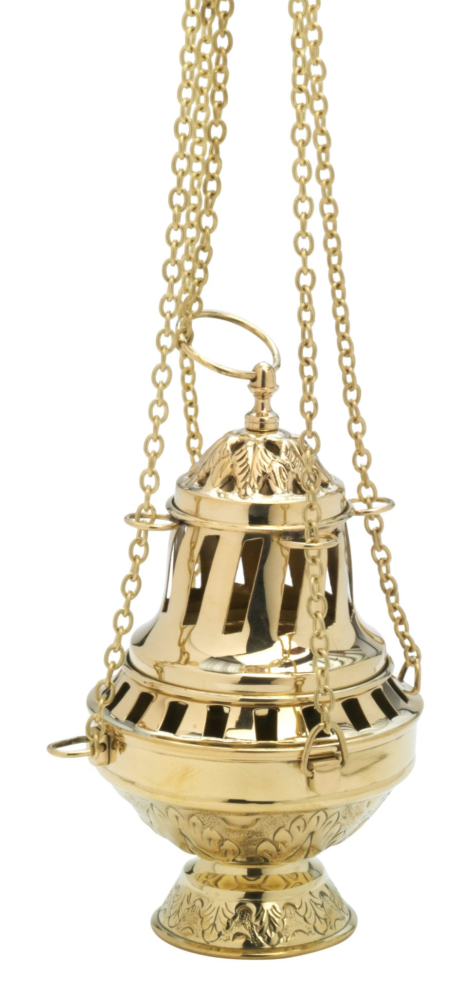 Santiago style golden brass censer