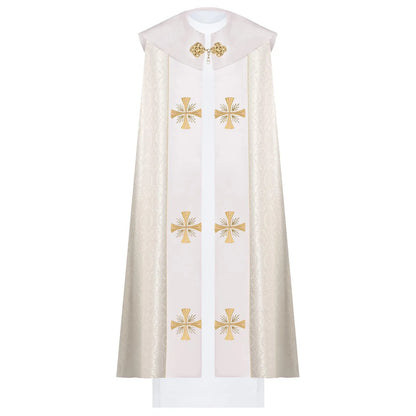 Liturgical cope embroidered IHS KKP / 021