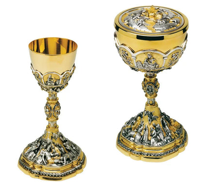 Chalice and ciborium deposition of Christ