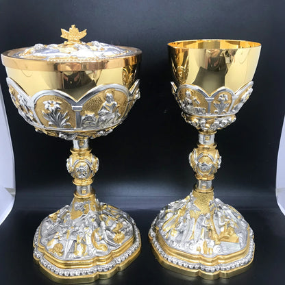 Chalice and ciborium deposition of Christ