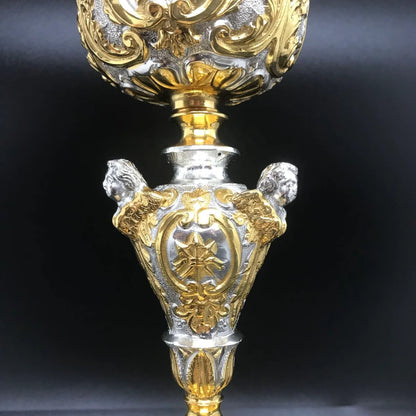 Chalice and Ciborium with the Three Theological Virtues