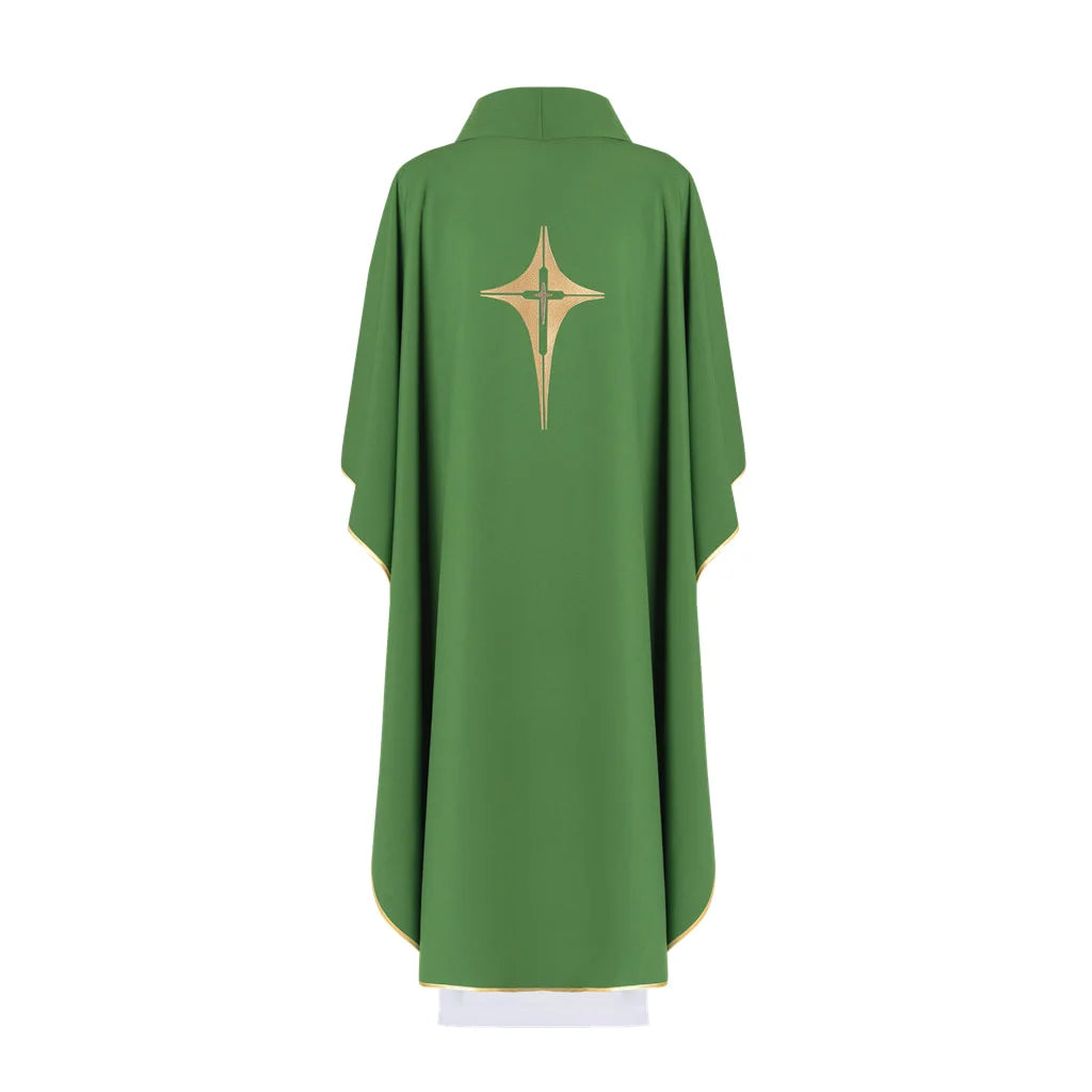 Chasuble embroidered with the symbol of the cross