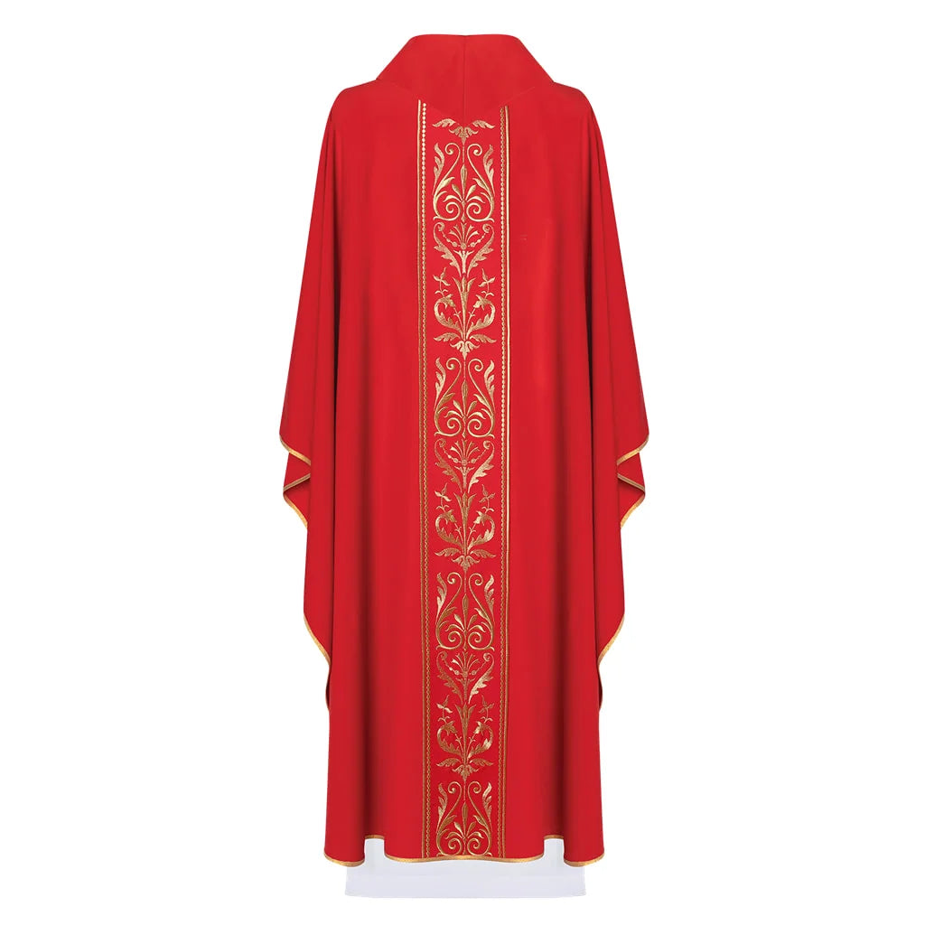 Liturgical chasuble decorated with an embroidered