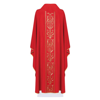 Liturgical chasuble decorated with an embroidered