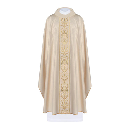 Liturgical chasuble decorated with an embroidered