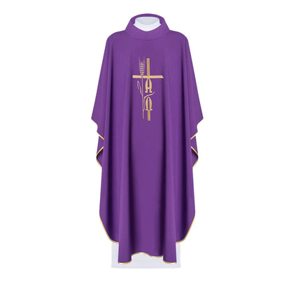 Embroidered Alfa Omega chasuble