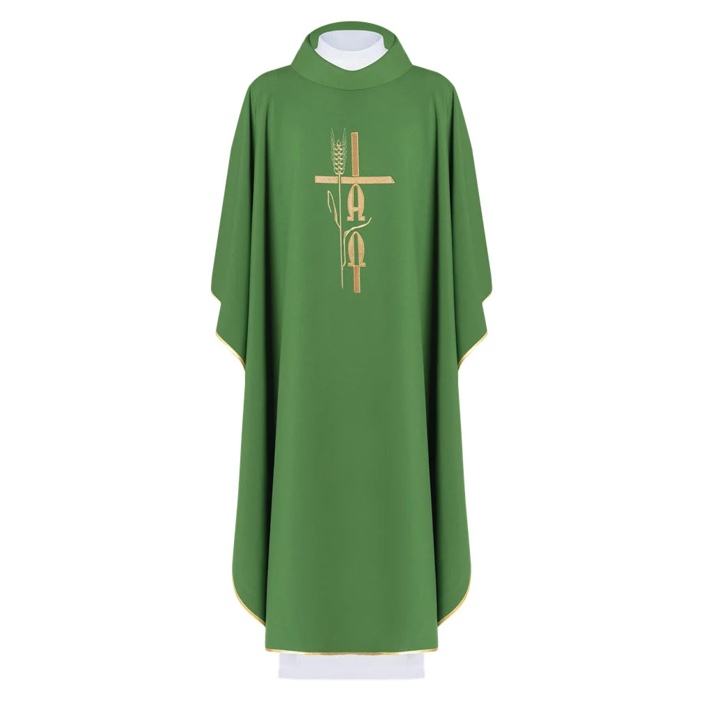 Embroidered Alfa Omega chasuble