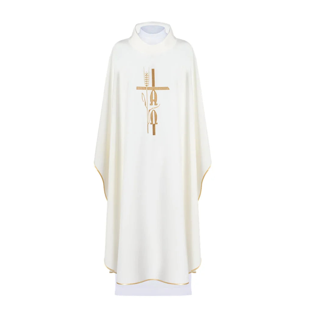 Embroidered Alfa Omega chasuble