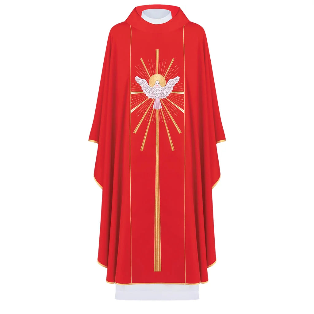 Chasuble with Holy Spirit and blazes