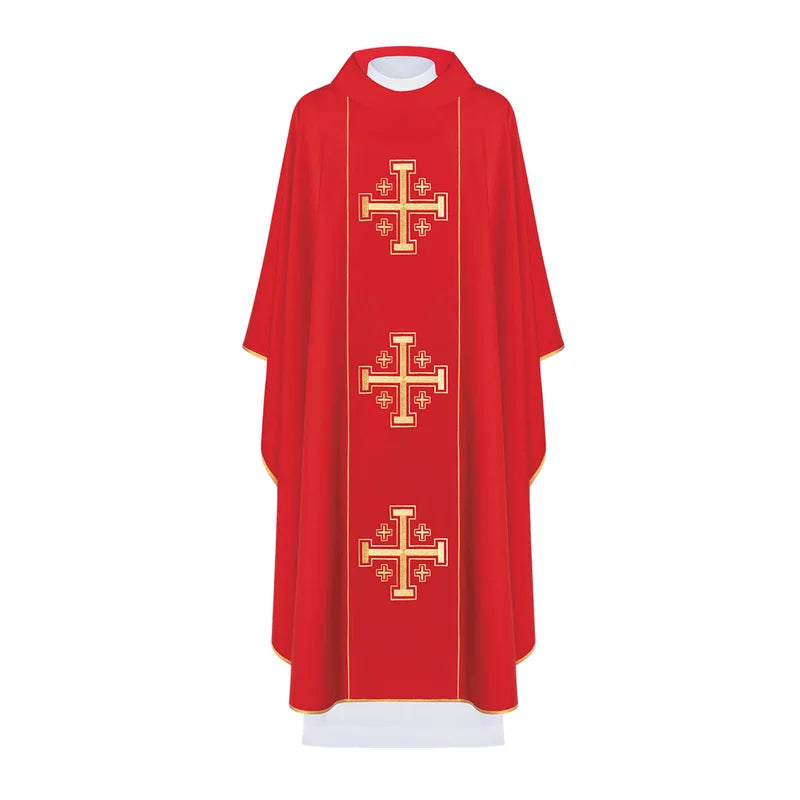 Gothic Chasuble with three crosses