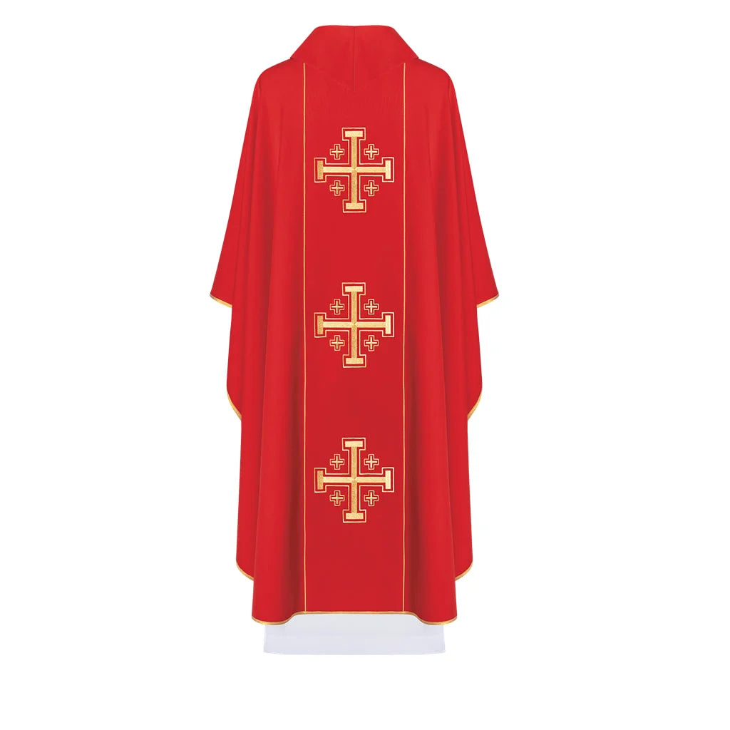 Gothic Chasuble with three crosses