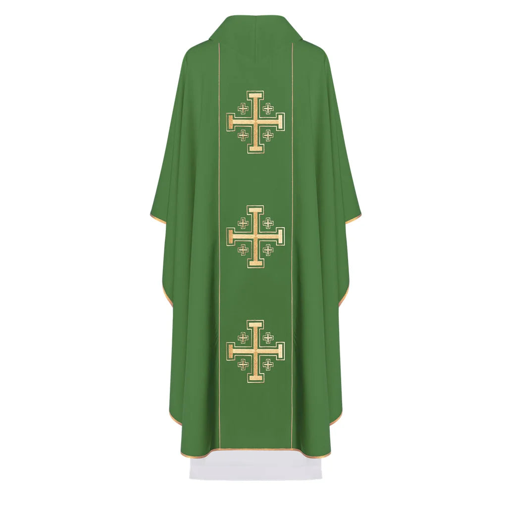 Gothic Chasuble with three crosses