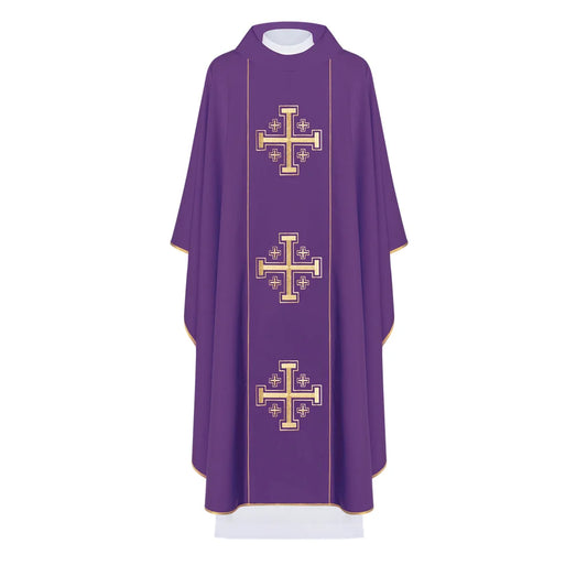 Gothic Chasuble with three crosses