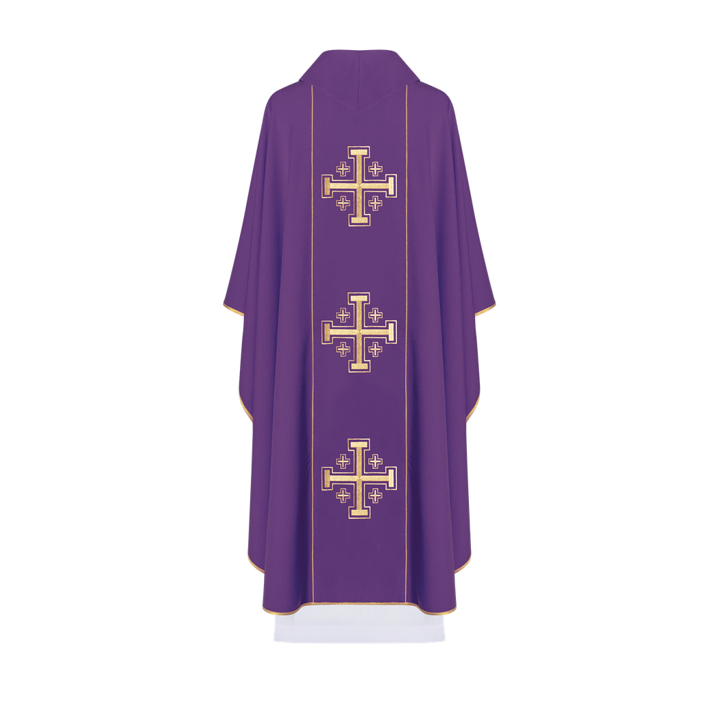 Gothic Chasuble with three crosses