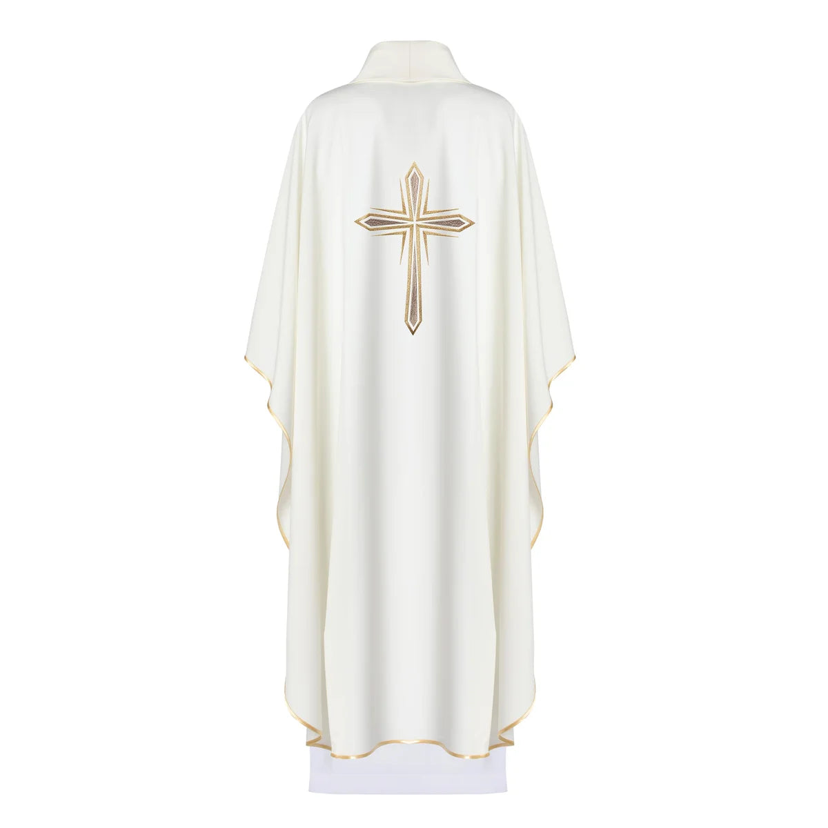 Chasuble with embroidered cross symbol 100% PE