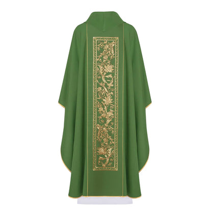 Chasuble embroidered with the symbol of the Eucharistic chalice