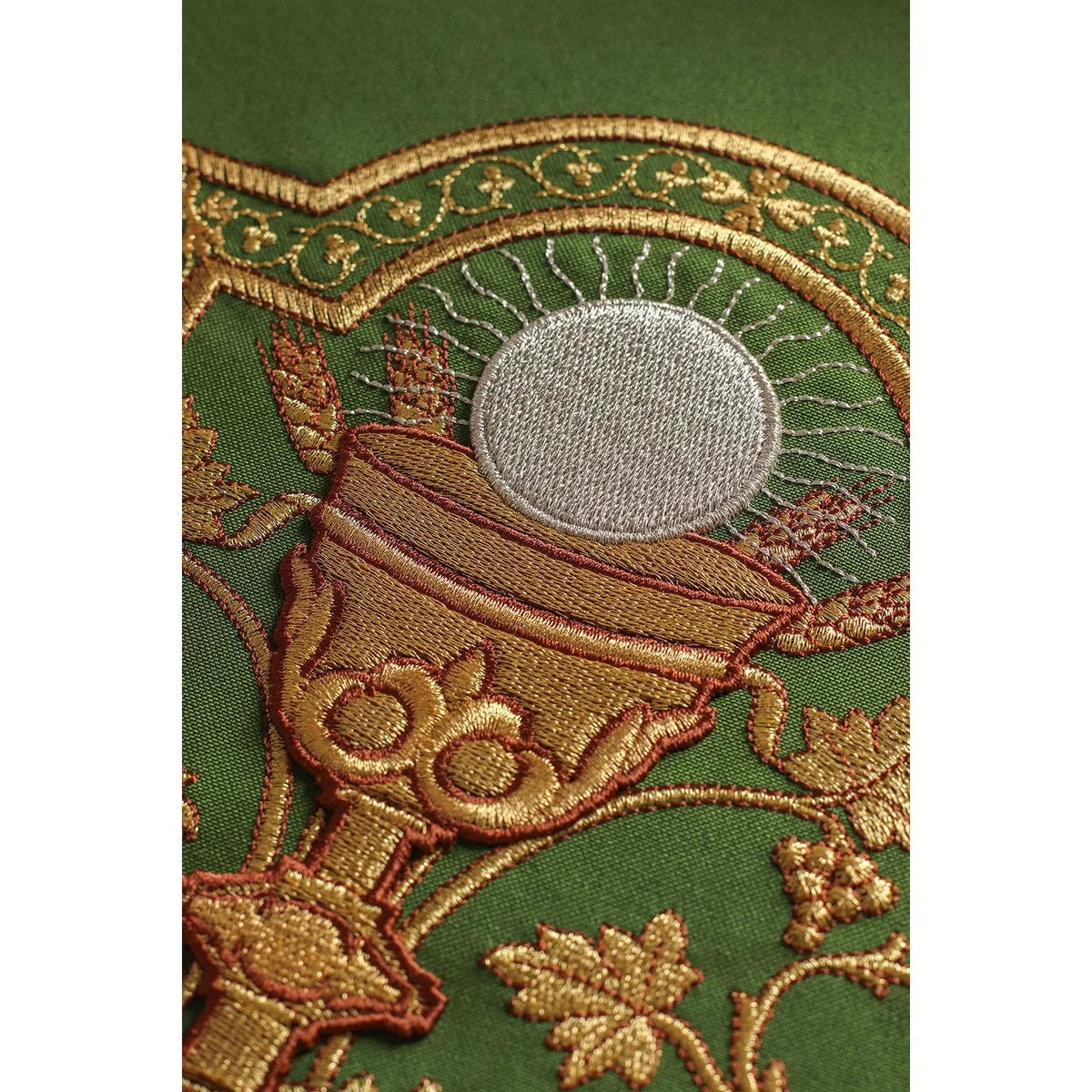 Chasuble embroidered with the symbol of the Eucharistic chalice