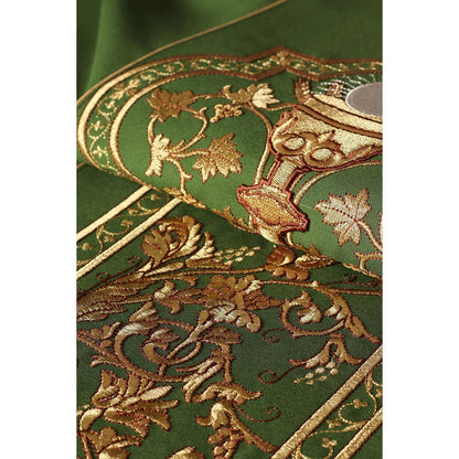 Chasuble embroidered with the symbol of the Eucharistic chalice