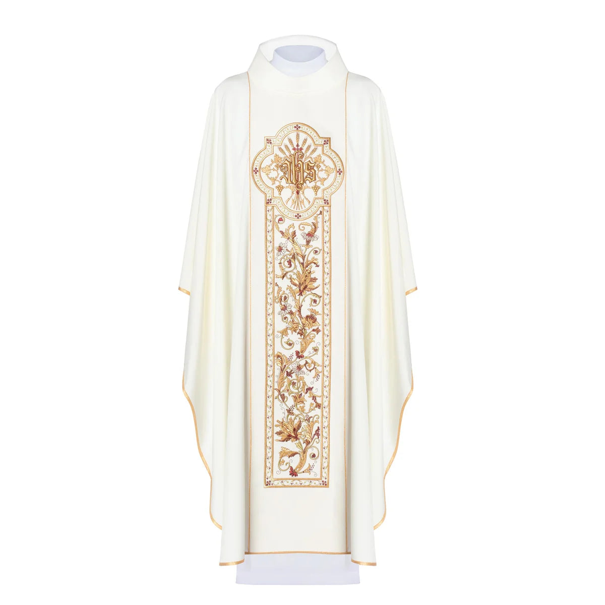 Chasuble richly embroidered with the IHS symbol