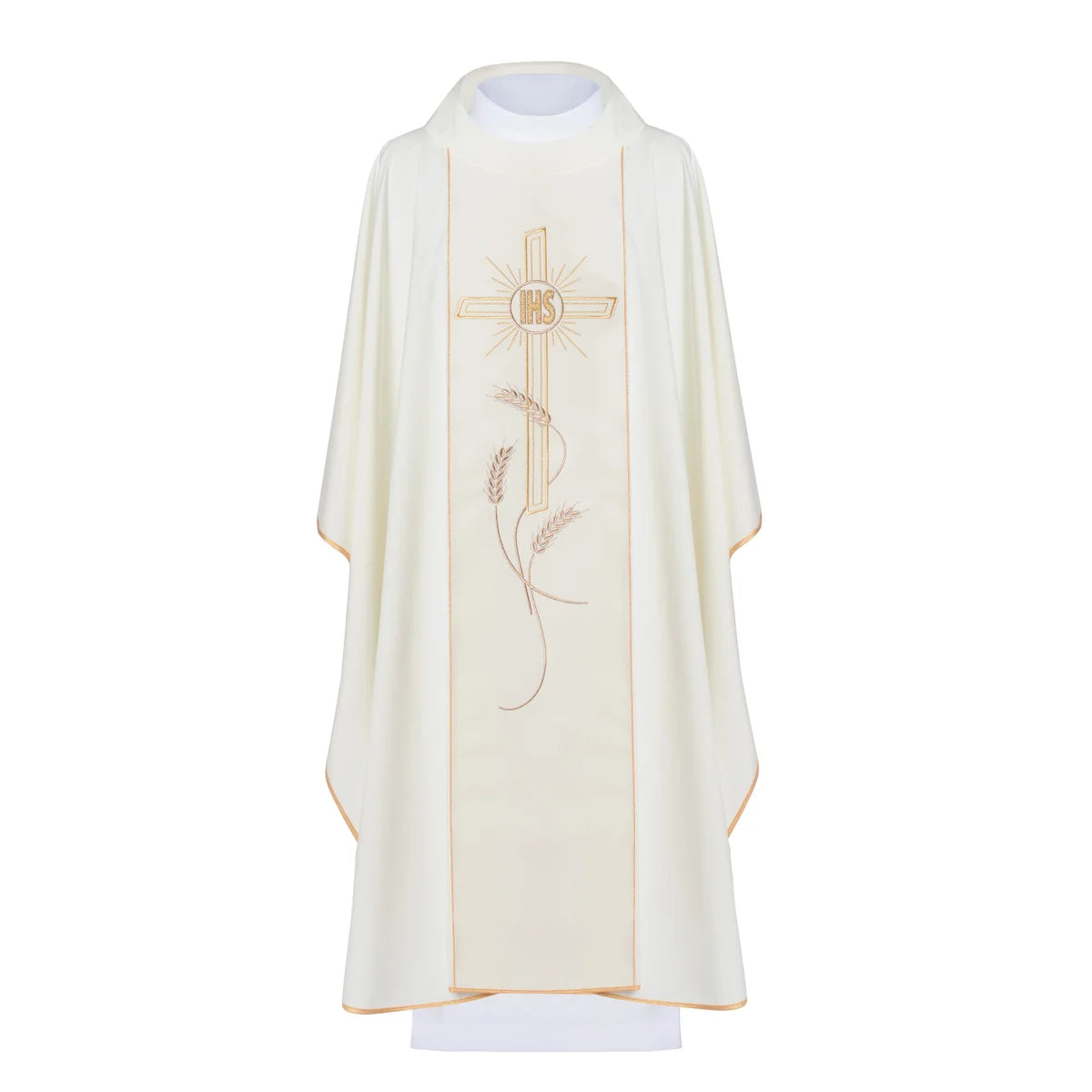 Chasuble embroidered with a cross with a symbol