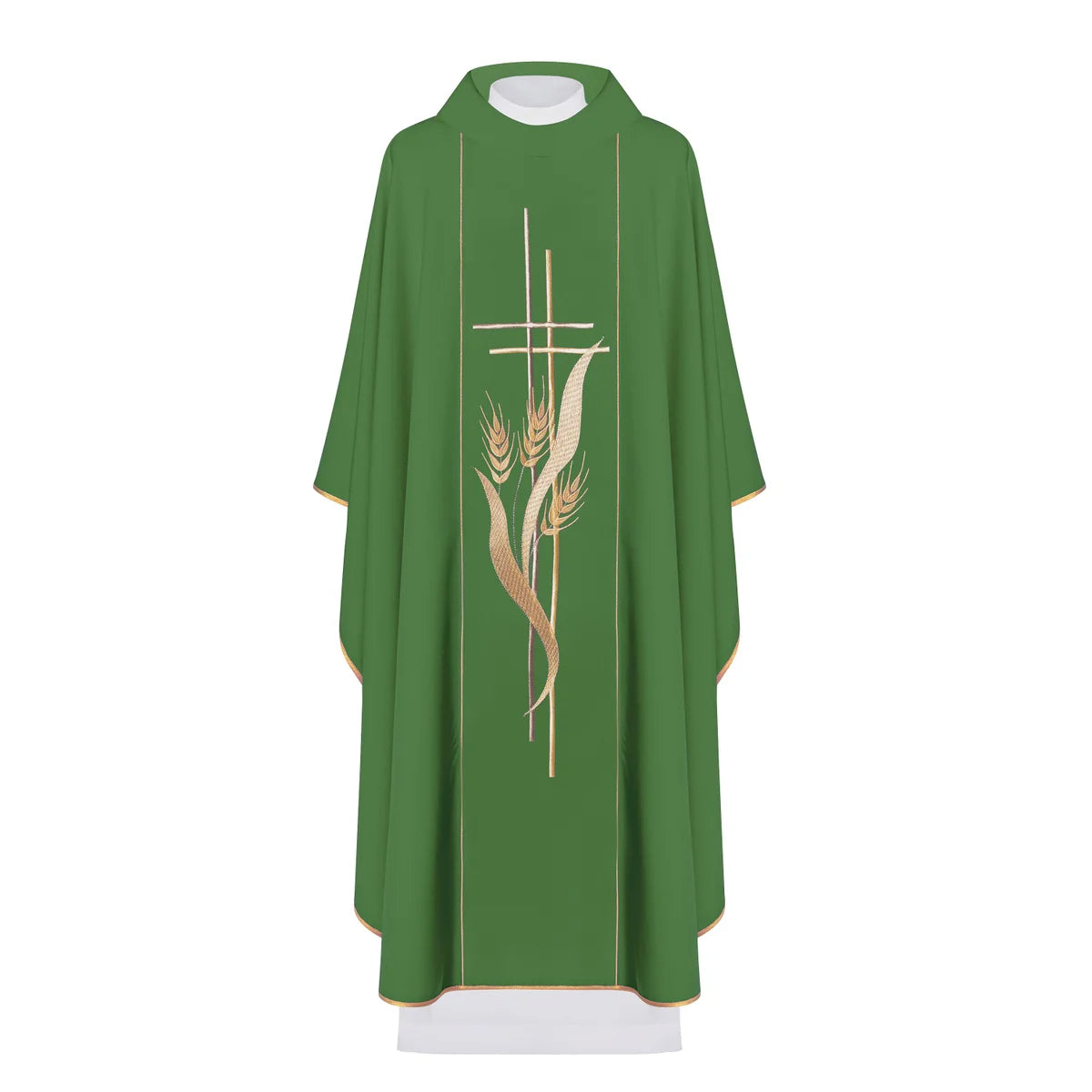 Chasuble embroidered with cross and ears of corn