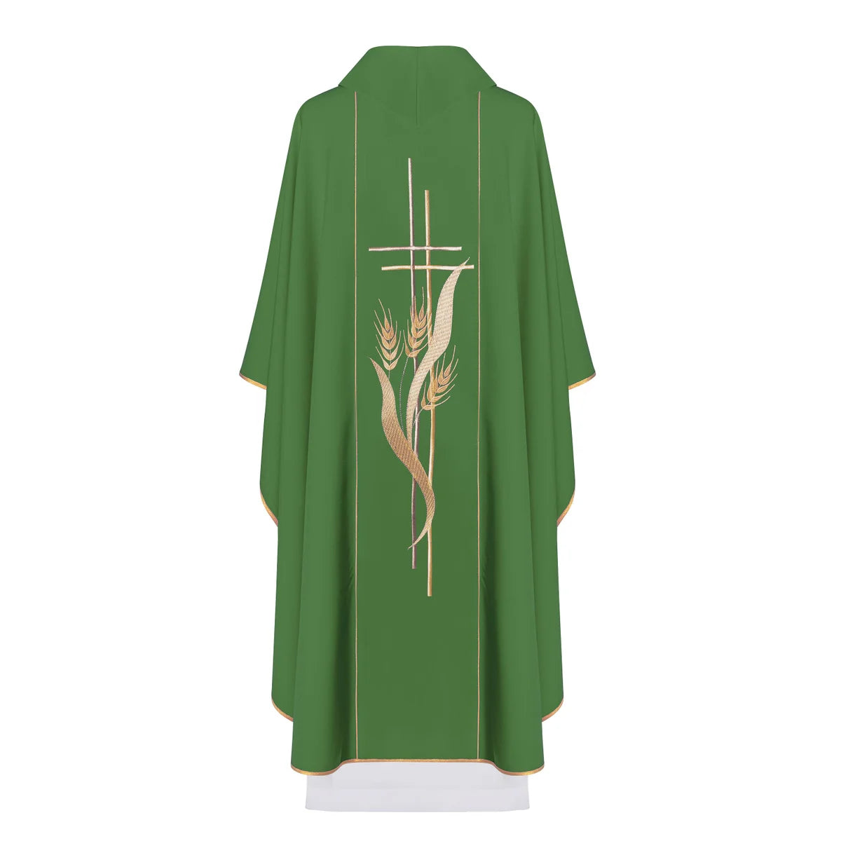 Chasuble embroidered with cross and ears of corn