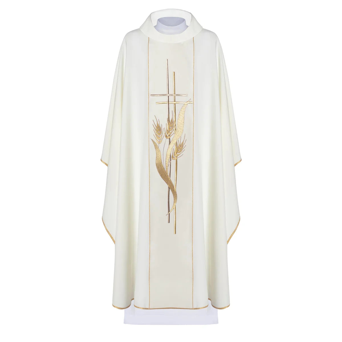 Chasuble embroidered with cross and ears of corn