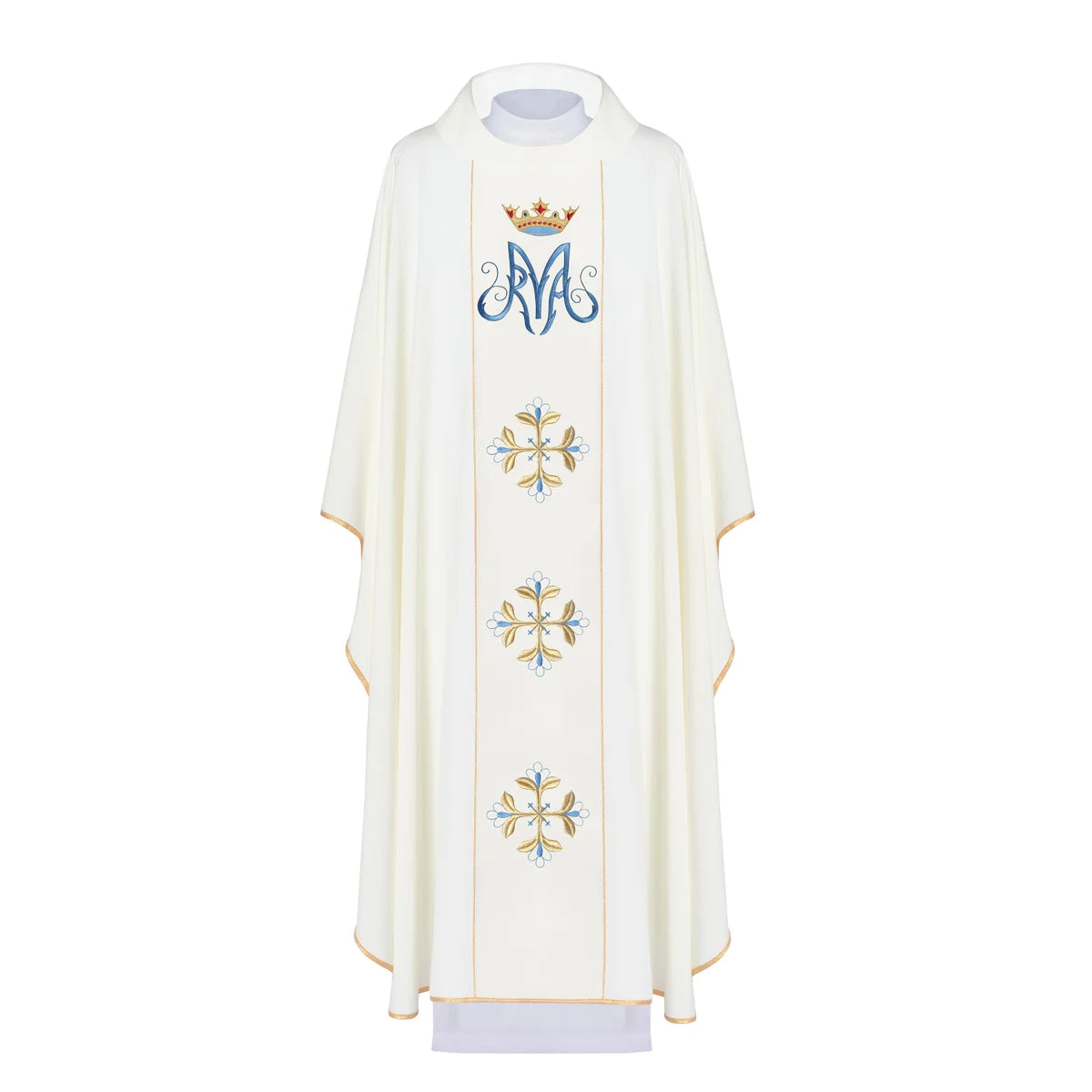 Marian chasuble in 80% PE 20% Wool