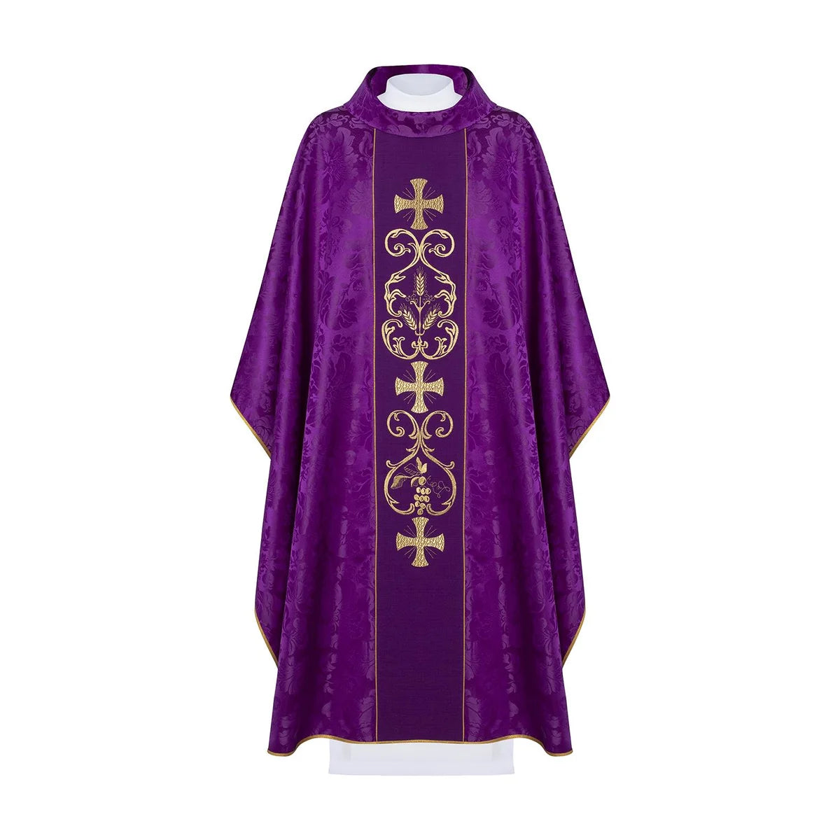 Liturgical chasuble decorated with an three crosses