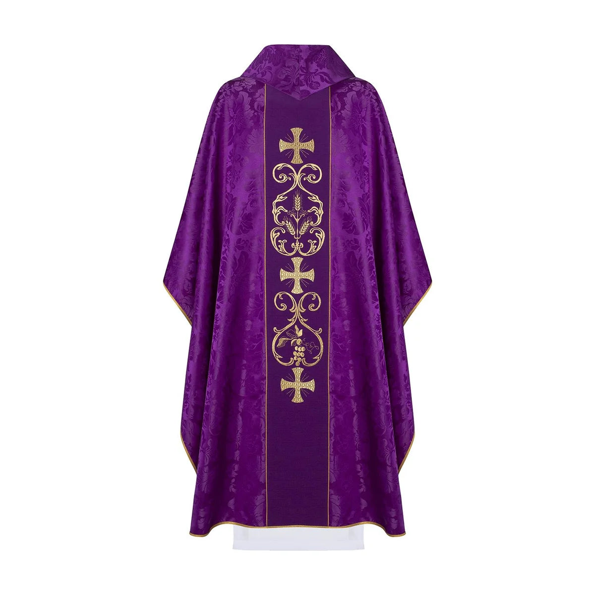 Liturgical chasuble decorated with an three crosses