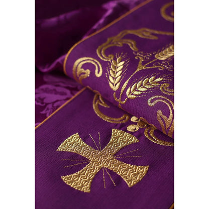 Liturgical chasuble decorated with an three crosses