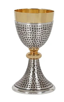 Chalice and Ciborium in silver brass