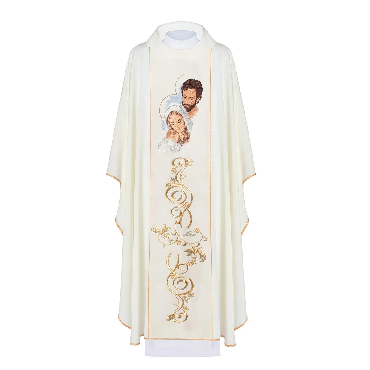 Chasuble embroidered with the image of the Holy Family