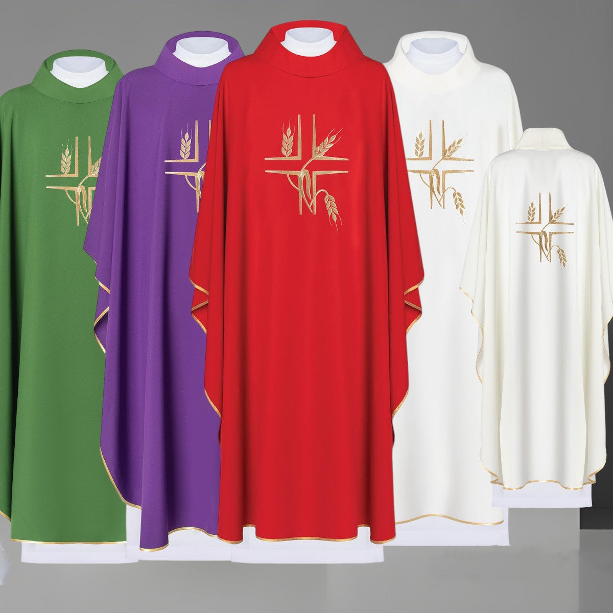 Chasuble with embroidered cross