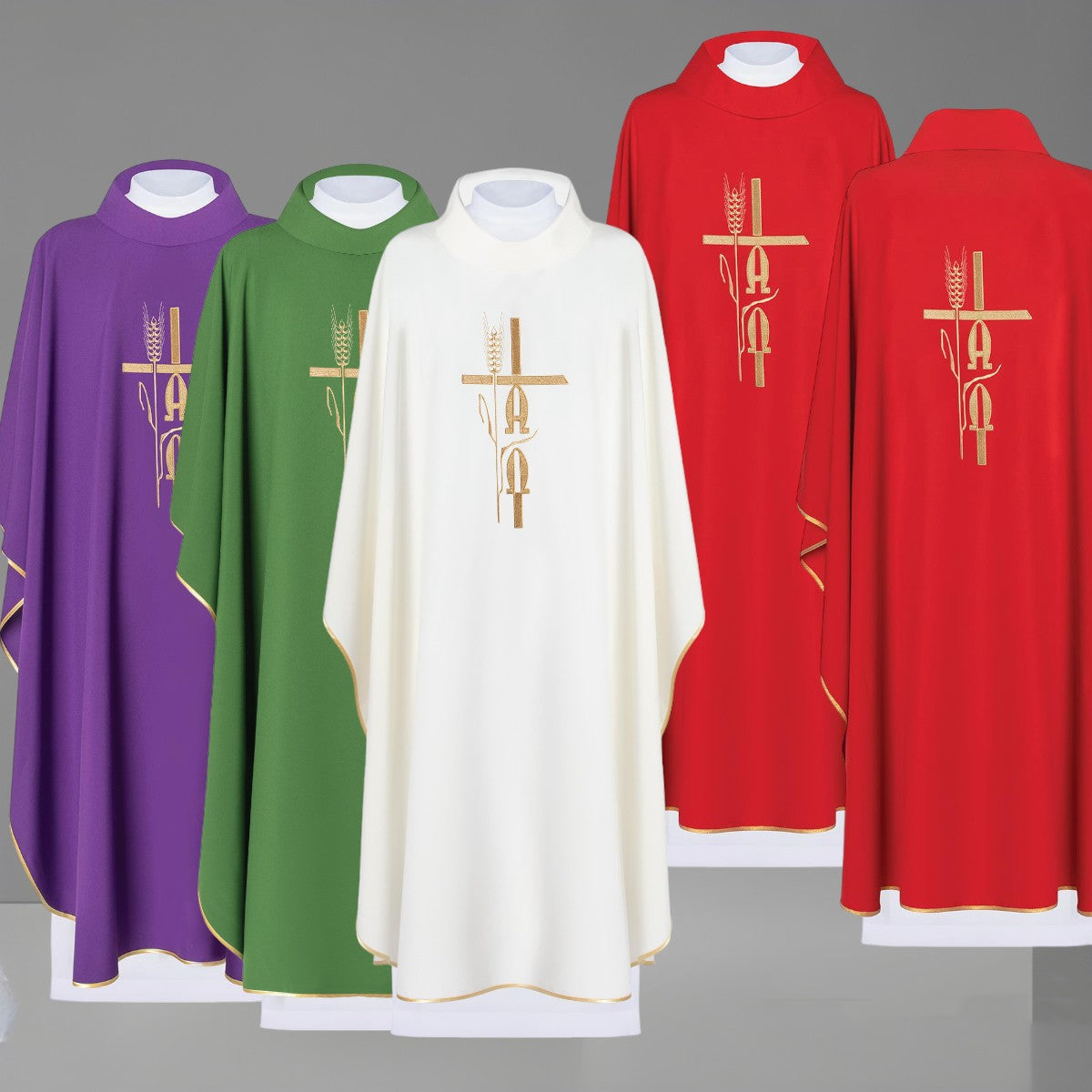 Embroidered Alfa Omega chasuble