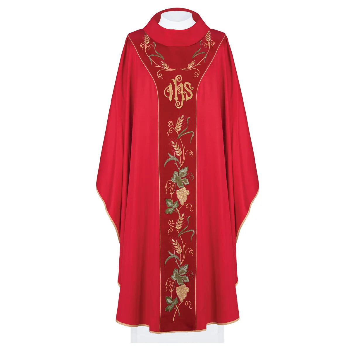 IHS symbol chasuble and grapes