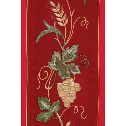 IHS symbol chasuble and grapes