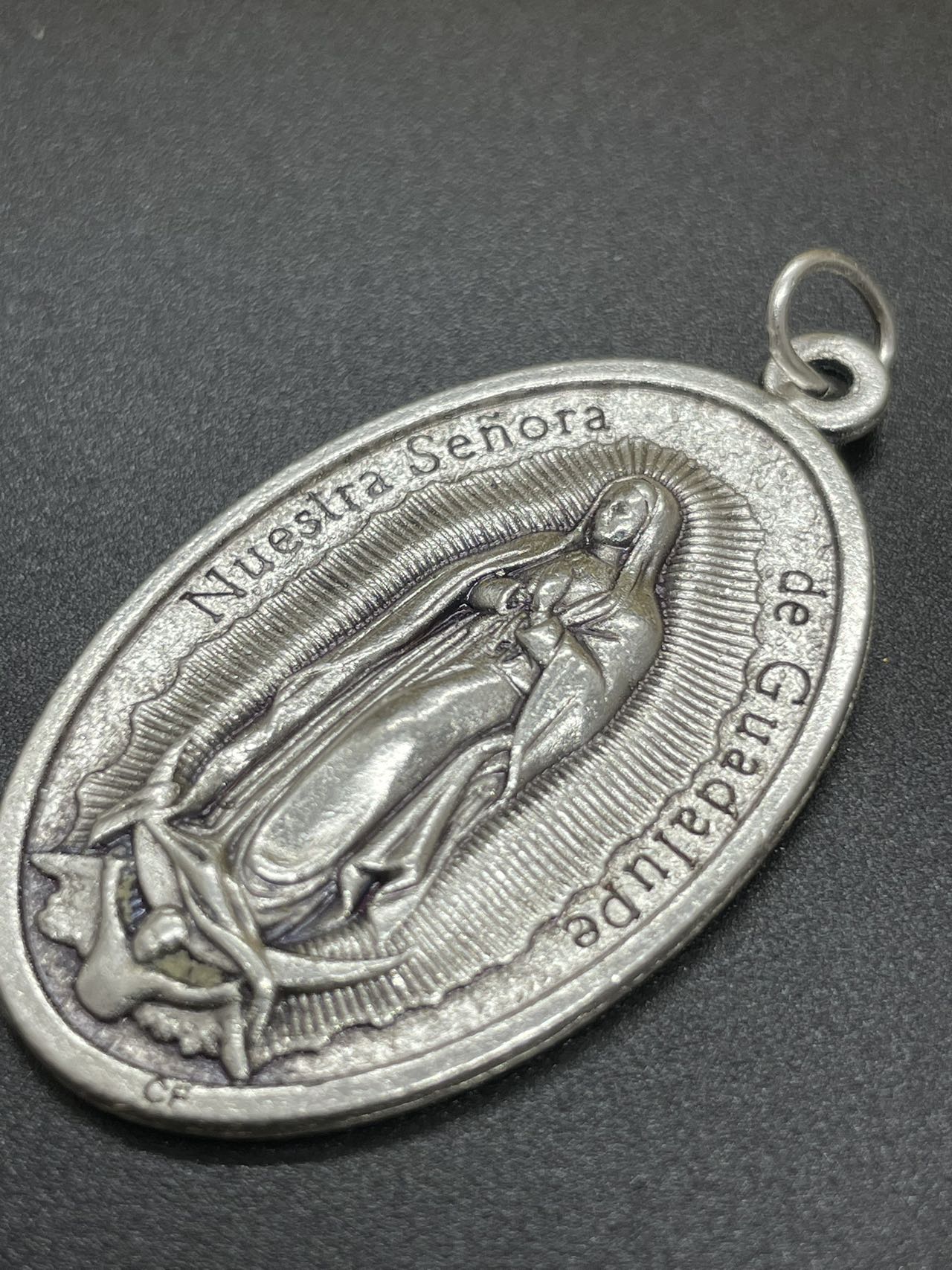 Our Lady of Guadalupe with Divine Mercy Jesus Medal 4.5cm