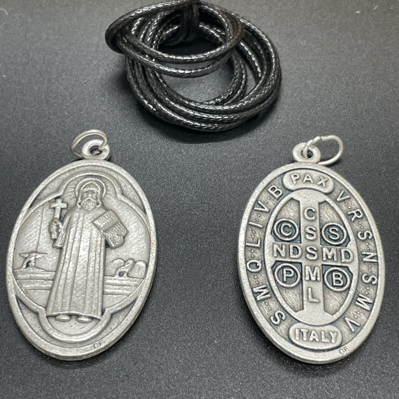 St Benedict Oval Medal 4.5cm, Made In Italy