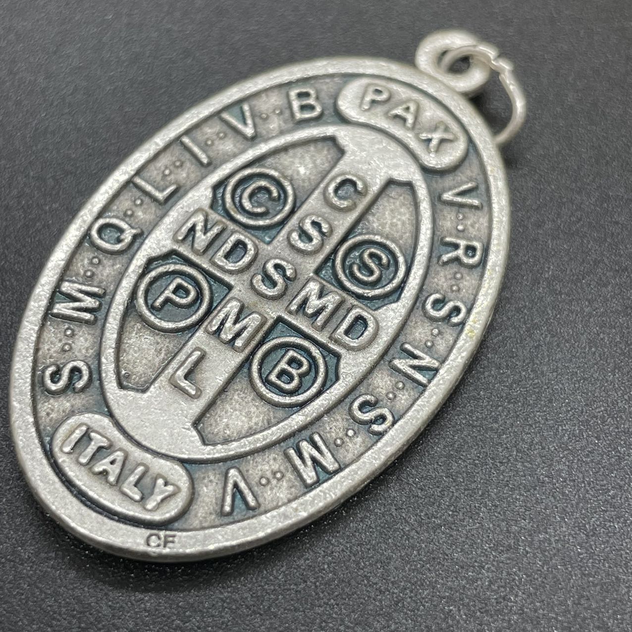 St Benedict Oval Medal 4.5cm, Made In Italy