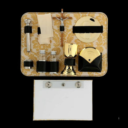 Rigid briefcase with travel mass kit