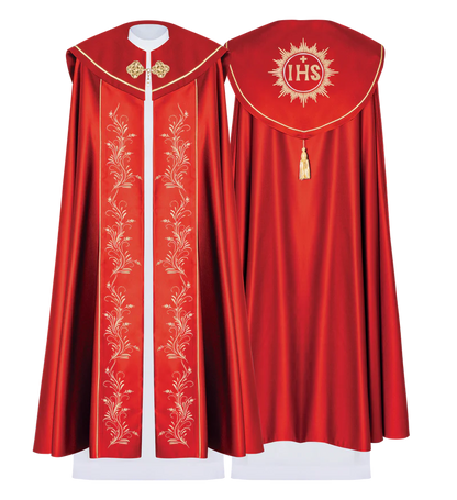 Liturgical cope embroidered IHS KKP  033