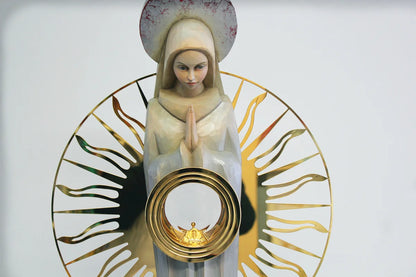 Monstrance in Wood of Mary   Height 83cm