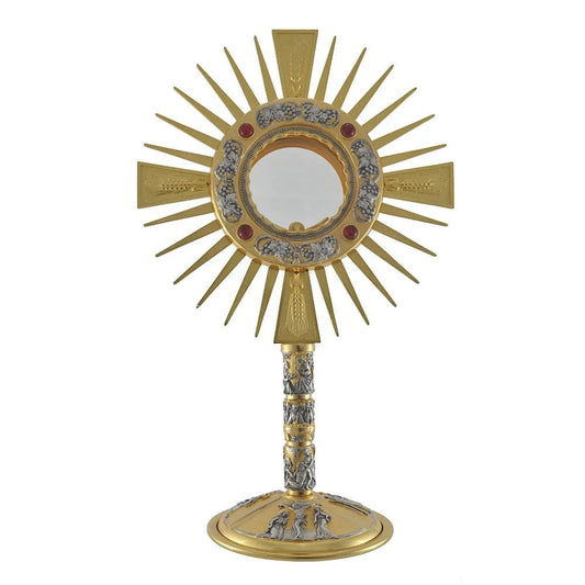 Monstrance with the Way of the cross H.37cm