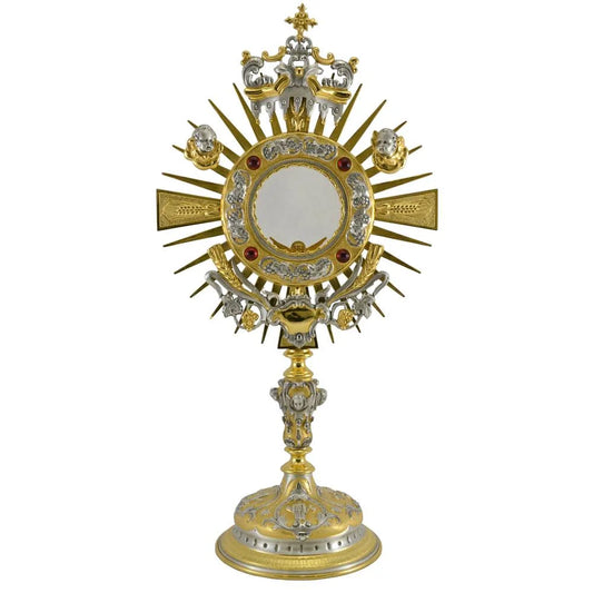 Monstrance with angels H.46cm