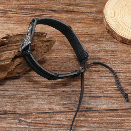 Leather Bracelet with Our Lady of Aparecida