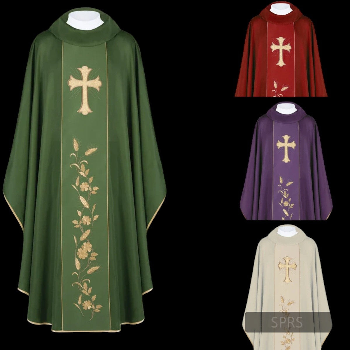 Chasuble whit Cross and ears of corn