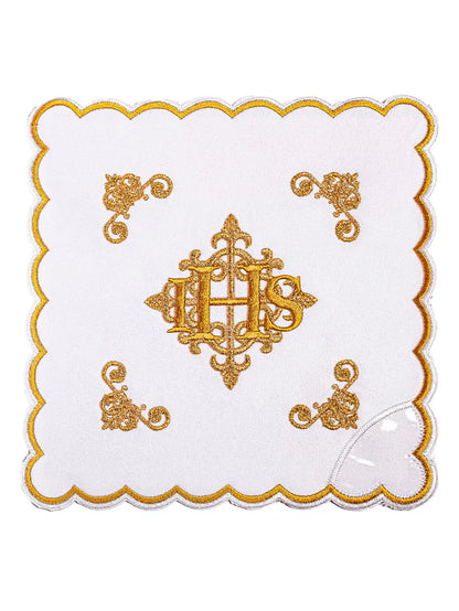 Mass linen set 4 pcs. IHS in gold thread