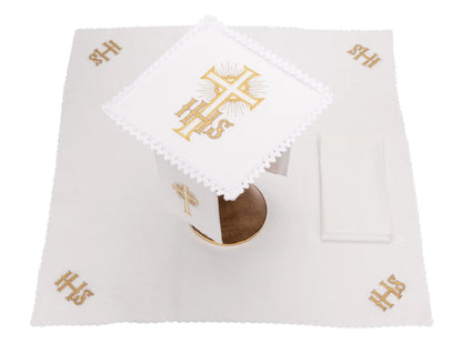 Chalice linen embroidered with 100% linen