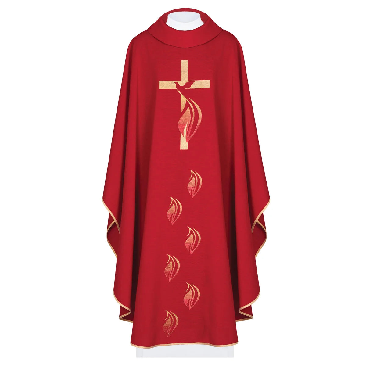 Chasuble with the symbol of the Holy Spirit and the Cross